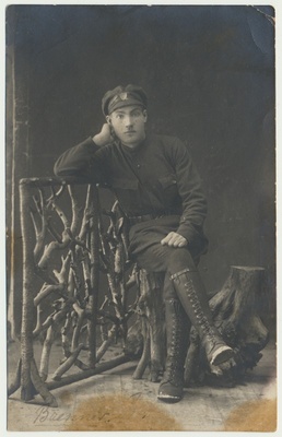 foto, Voldemar Brenner, vabadussõdalane, 1919  duplicate photo