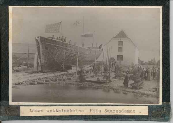 Ship watering in Hiiumaa Harbour