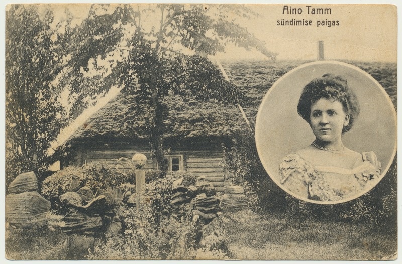 trükipostkaart, Aino Tamm, sünnikodu, u 1910