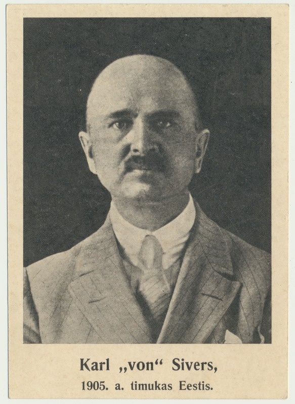 trükipostkaart, Karl von Sivers (1905.a. seotud)