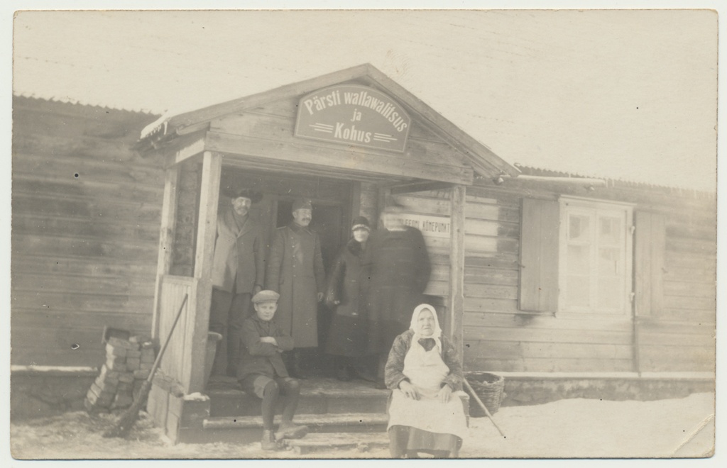 foto, Viljandimaa, Pärsti vallavalitsus, grupp, u 1925