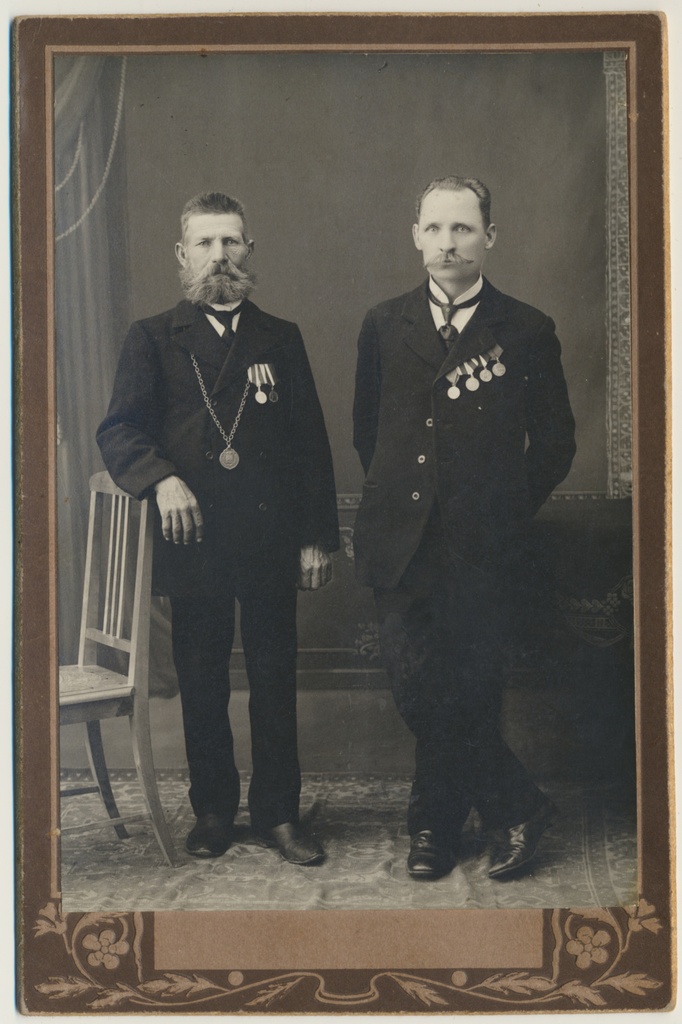 foto, Viljandimaa, Kõpu vallavanem, vallakirjutaja, 1916