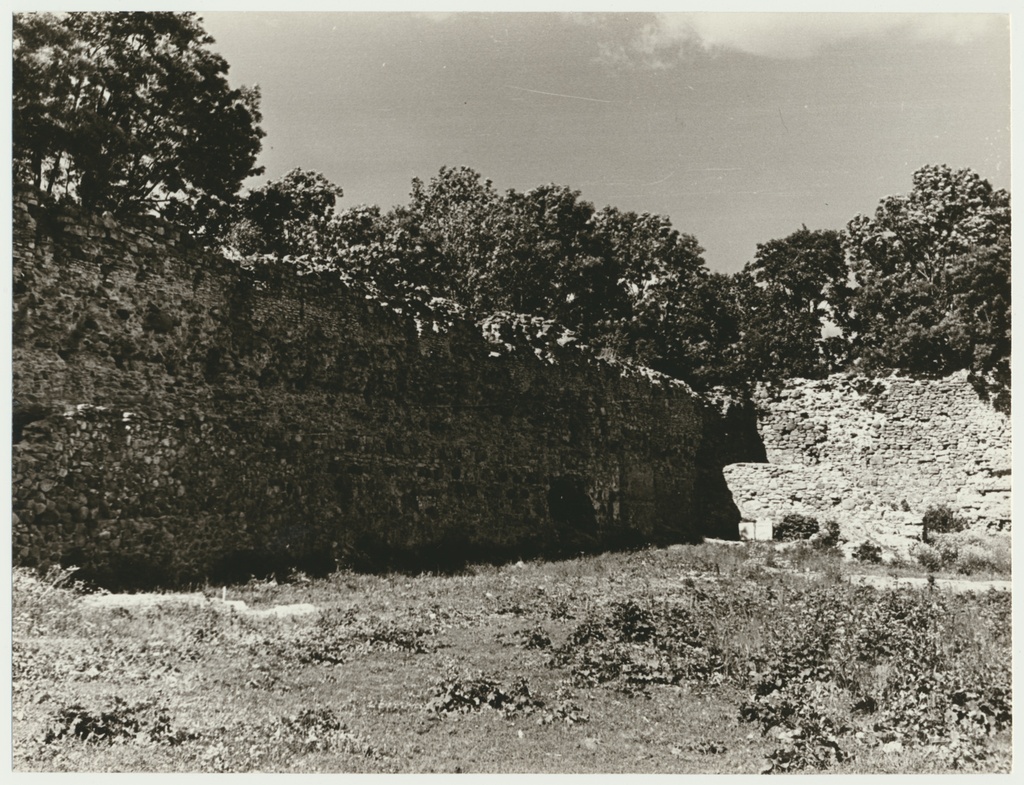 foto, Järvamaa, Põltsamaa lossi müür, 1958, foto L. Vellema