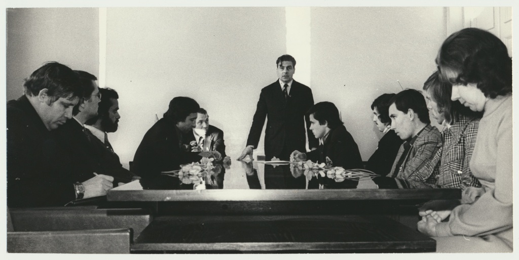 foto, Portugali komnoored Viljandis, sh V. Mäe, 1975