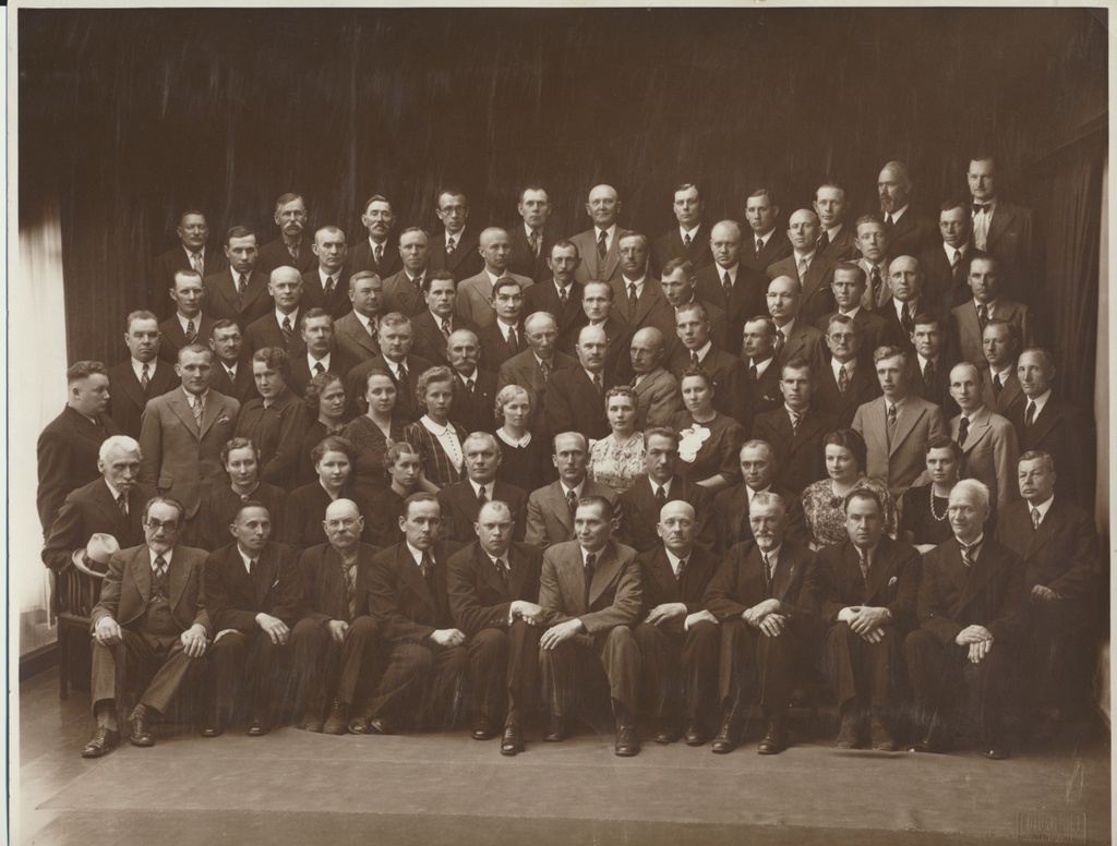 foto, Viljandi meistrid, sh E. Rang, A. Mikk, u 1935, foto J. Riet