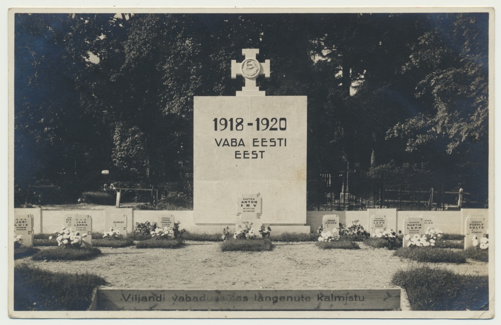 foto, Viljandi, Vabadussõjas langenute kalmistu, u 1930