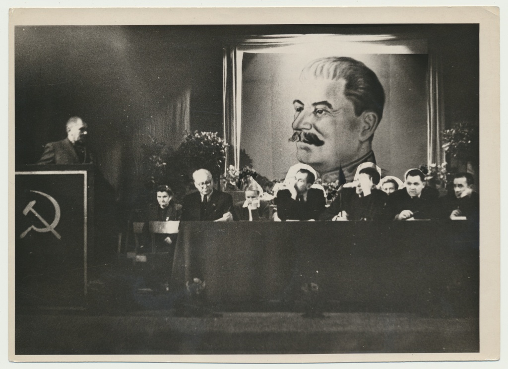 foto, Viljandi, teater Ugala, 1. kolhoosnike kongress, 1949