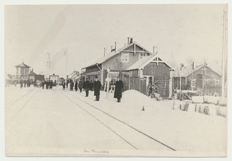 fotokoopia, Viljandi, raudteejaam, 1905