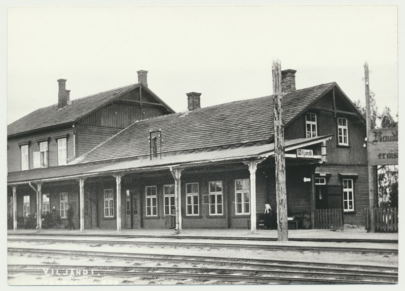 fotokoopia, Viljandi raudteejaam, u 1930