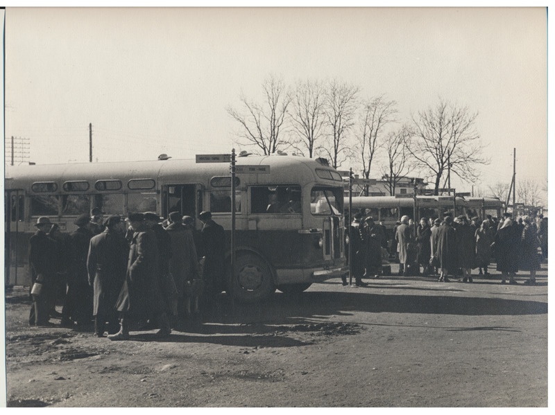 foto, Viljandi, autobussijaam, u 1960, foto L. Vellema
