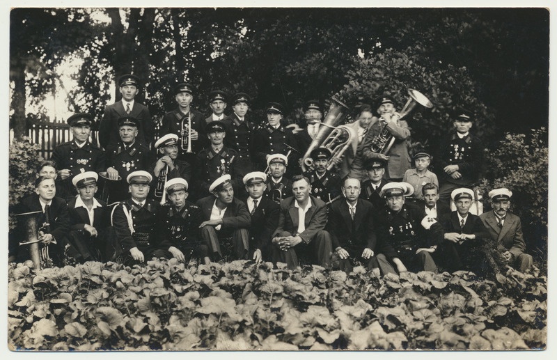 foto, Viljandimaa, Suislepa, tuletõrjujad Suislepast ja Otepäält, 1936