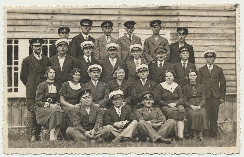 foto, Viljandimaa, Suislepa, Tuletõrje ühing, grupp, u 1930
