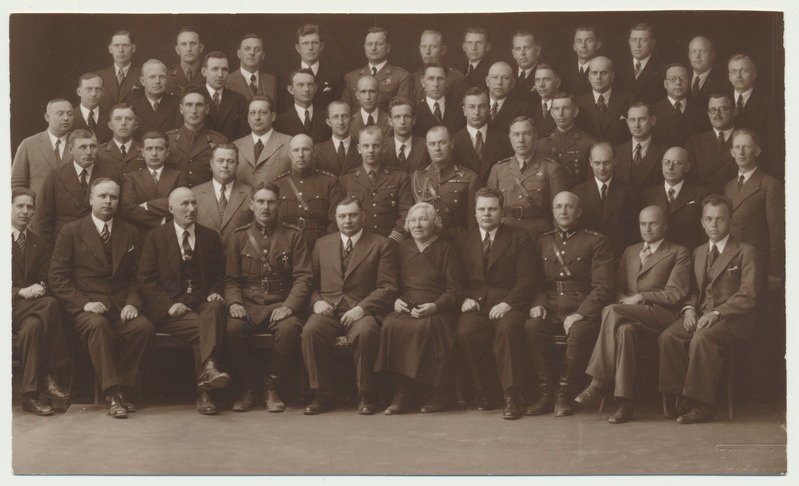 foto, Viljandi- Põltsamaa kooliõpilaste roodu kokkutulek, grupp, 1939