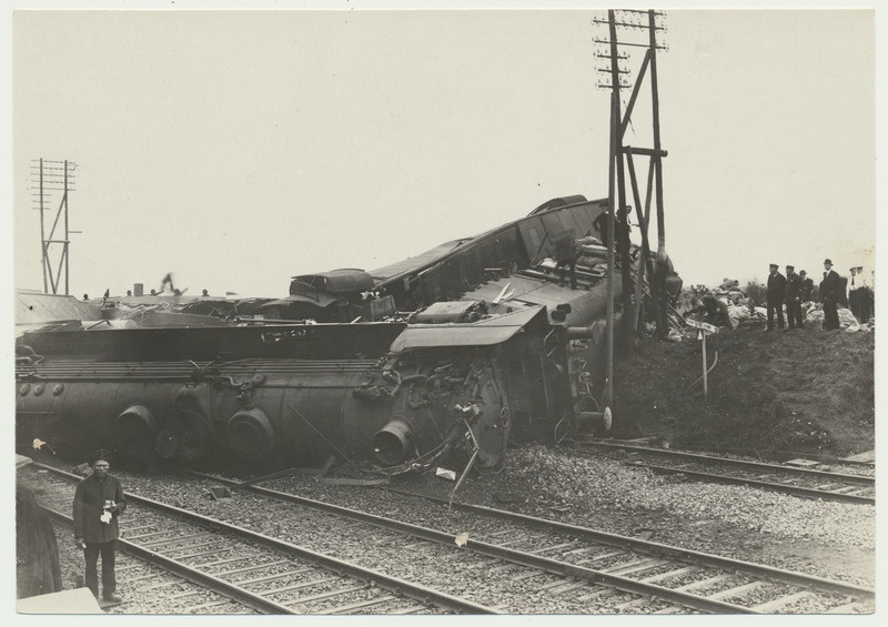 foto, Saksamaa, rongiõnnetus Kölni lähedal, 1929, foto Hilgers-Rey