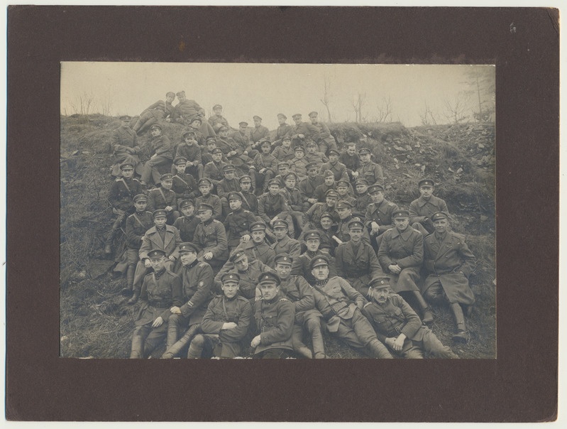 foto, sõjaväelased, sh R. Mager, grupp, u 1920
