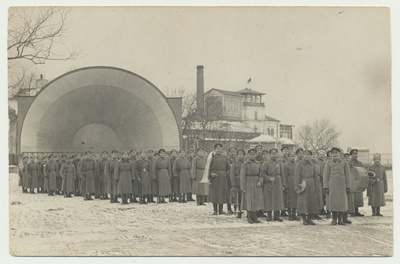 foto, Haapsalu, sõjaväelased, 1918  duplicate photo
