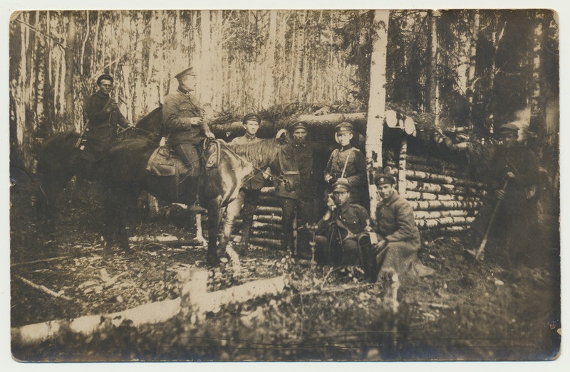 foto, 9. jalaväepolgu punker, 1919, foto Tamm