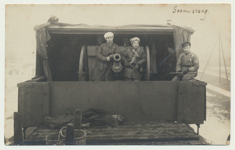 foto, 1. soomusrong, komandör A. Irv jt, 1919, foto Parikas