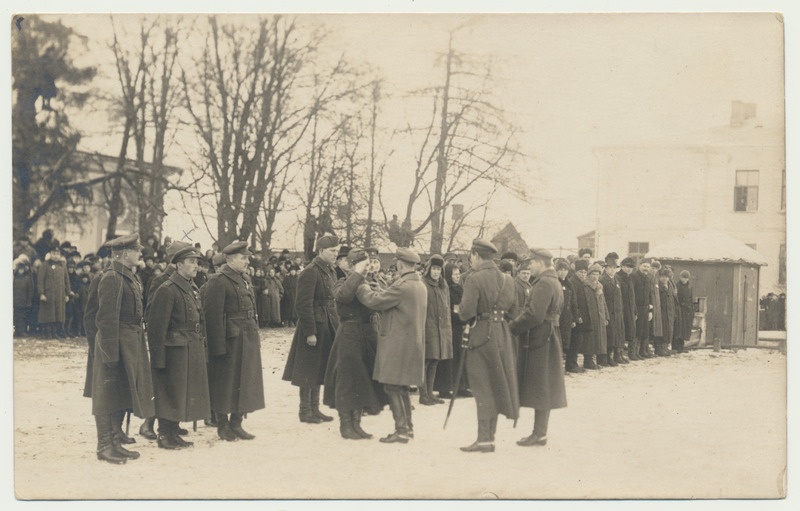 foto, Võru, Vabadusristide andmine, 24.02.1921?, foto G. Zopp