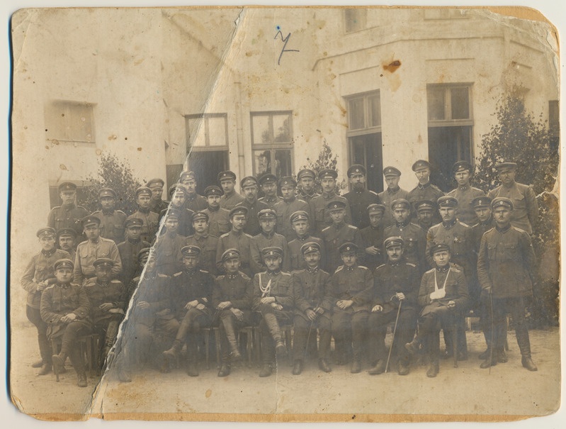 foto, Eesti Vabadussõda, 9. jalaväepolk, ohvitserkond?, 1919