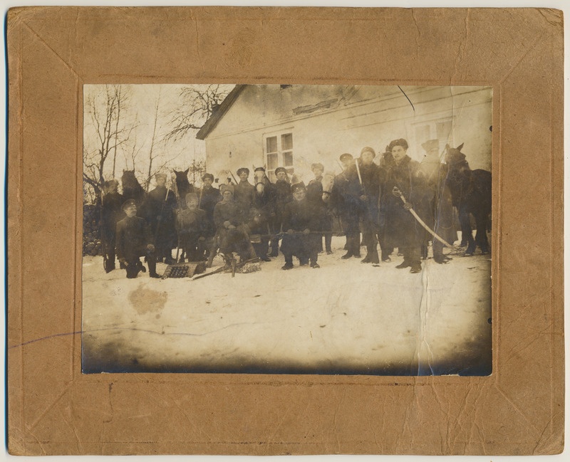 foto, Eesti Vabadussõda, 6. jalaväepolk, II pataljon, I järgu voori rühm, sh Martin Luhtla, 1919
