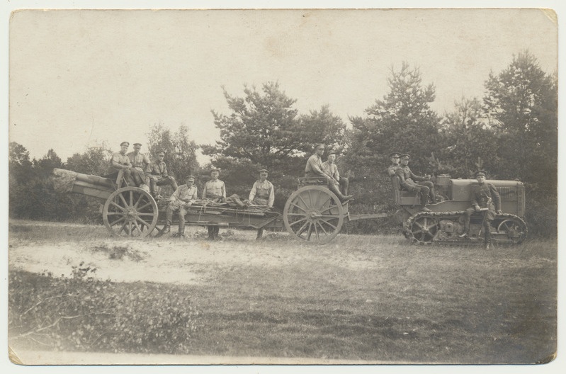 foto, Harjumaa, Jägala laager, 6. suurtükiväegrupp, suurtükk, traktor, 1925