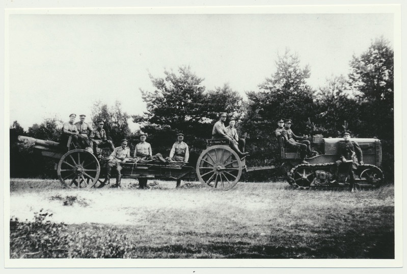 fotokoopia, Harjumaa, Jägala laager, 6. suurtükiväegrupp, suurtükk, traktor, 1925