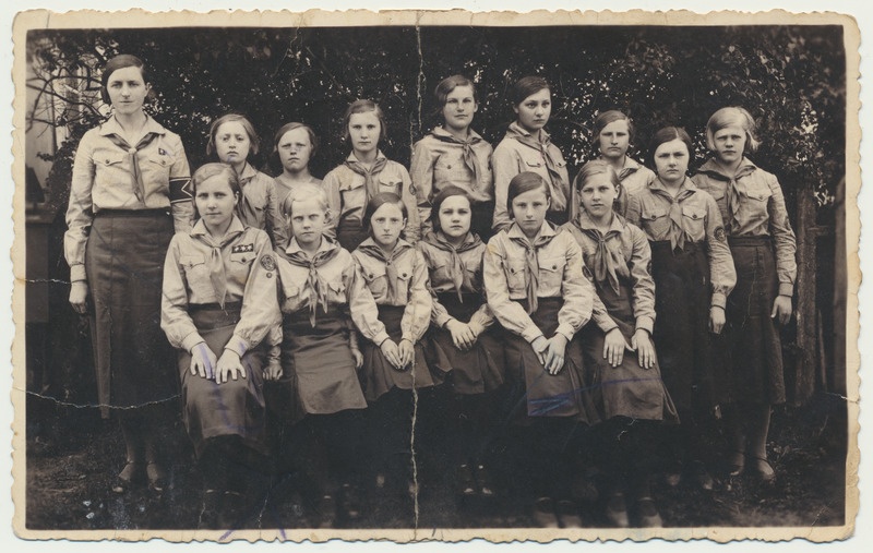 foto, Sakalamaa Kodutütarde Ringkond, Tarvastu rühm, 1936