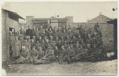 foto, Eesti sõjavägi, ratsapolgu 1. eskadron, 09.12.1918, foto Parikas  duplicate photo