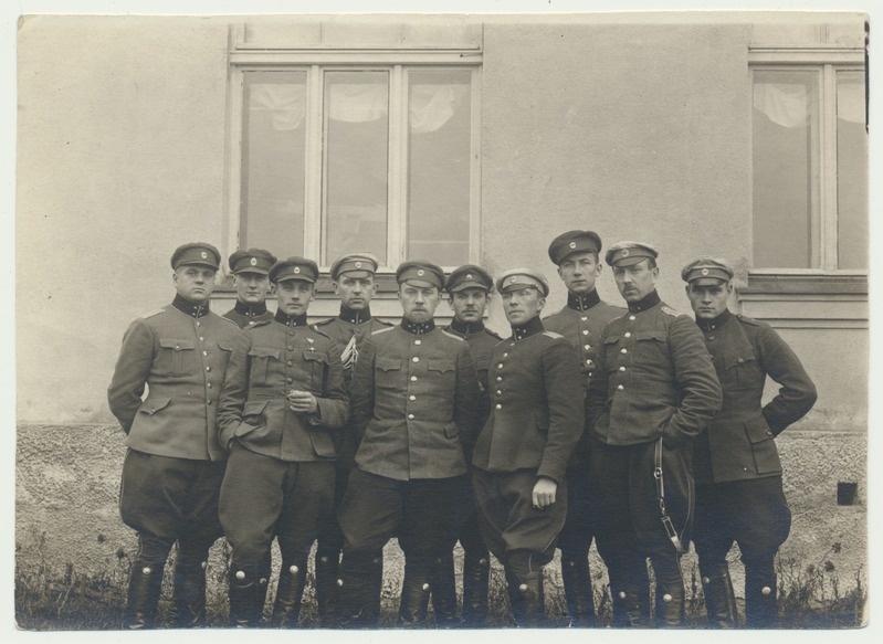 foto, Tartu, sõjaväelased, grupp, sh M. Bergmann, Tartu, 10.11.1922