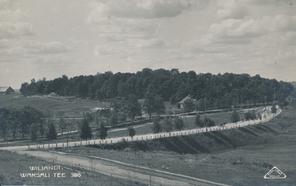 foto, Viljandi, Vaksali tn, eemal surnuaed, u 1925