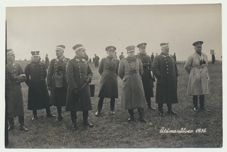 foto, Eesti Kaitsevägi, üldmanööver, välisvaatlejad, september 1930