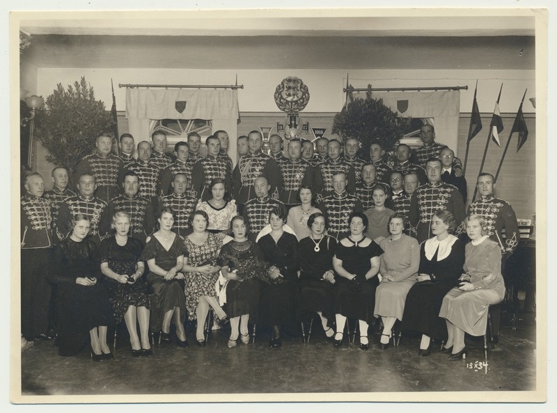 foto, Tartu, ratsarügement, grupp, 1934, foto P. Krüner