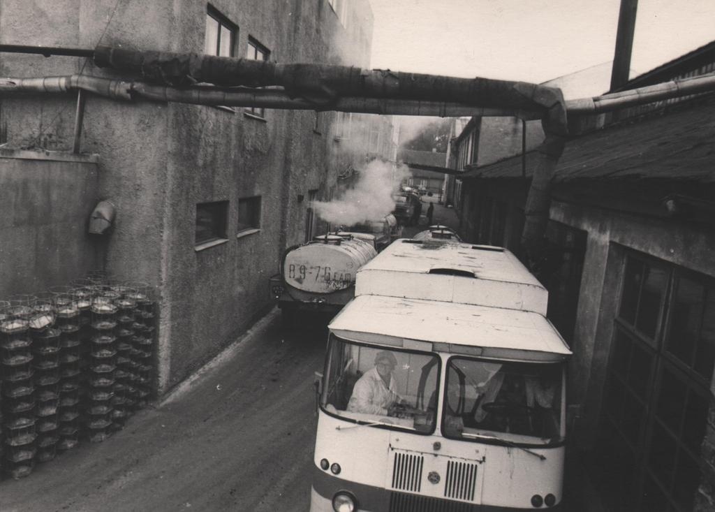 View of Pärnu PTK, where dairy cars are waiting for a queue