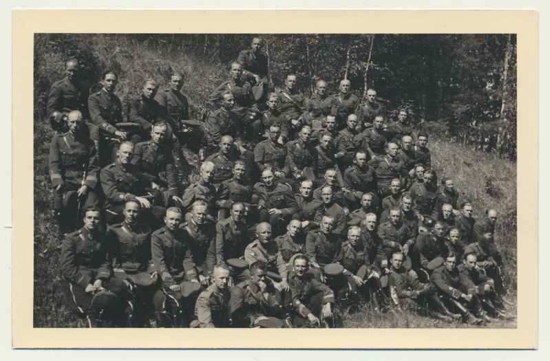 foto, Värska, grupp reservväelasi, 1940