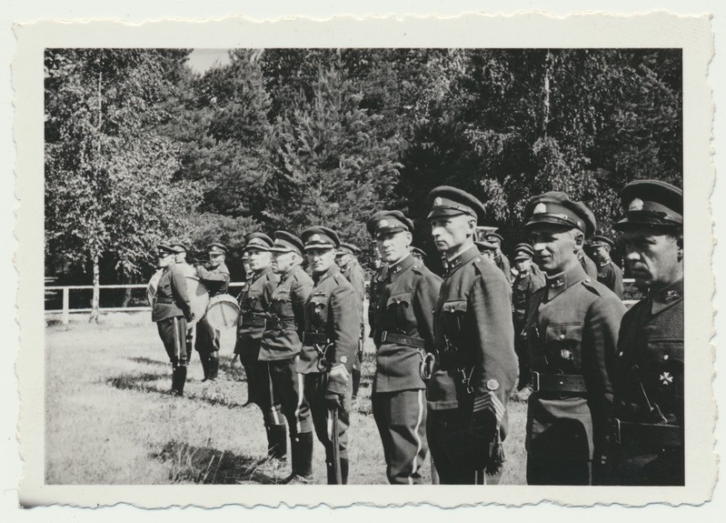foto, Värska, reservohvitserid kordusõppustel, 1940