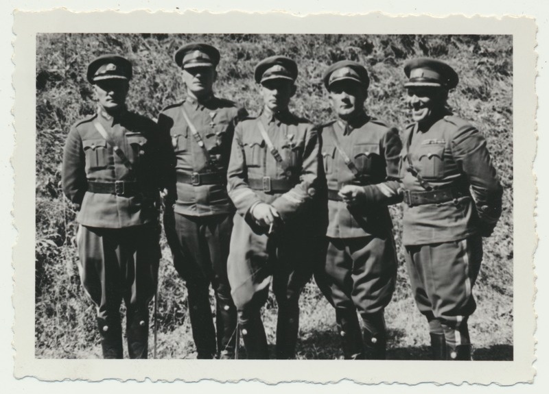 foto, Värska, reservväelaste õppused, grupp, suvi 1940