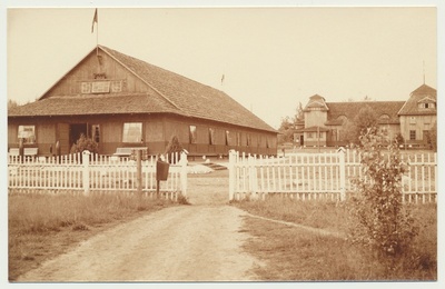 foto, Eesti sõjavägi, Värska, ohvitseride kasiino ja sõdurite elamu, u 1935  duplicate photo