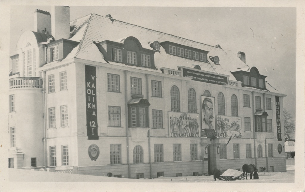 foto, Viljandi, Eesti Pank valimisreklaamiga, 12.01.1941