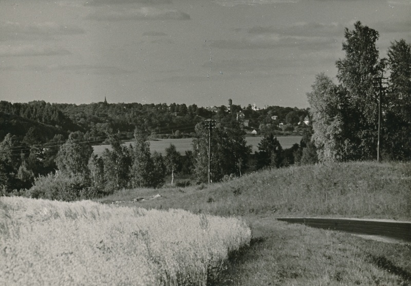 foto, Viljandi, järv ja linn (Sammuli poolt), 1960, foto A. Kiisla