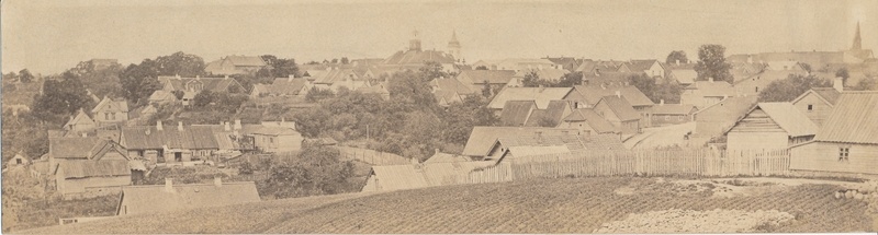 foto, Viljandi, linn, üldvaade Tartu tänavalt, u 1900