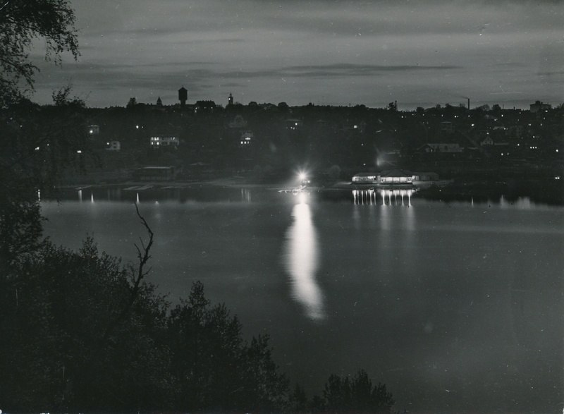 foto, Viljandi, järv ja linn, u 1965, foto J. Mager