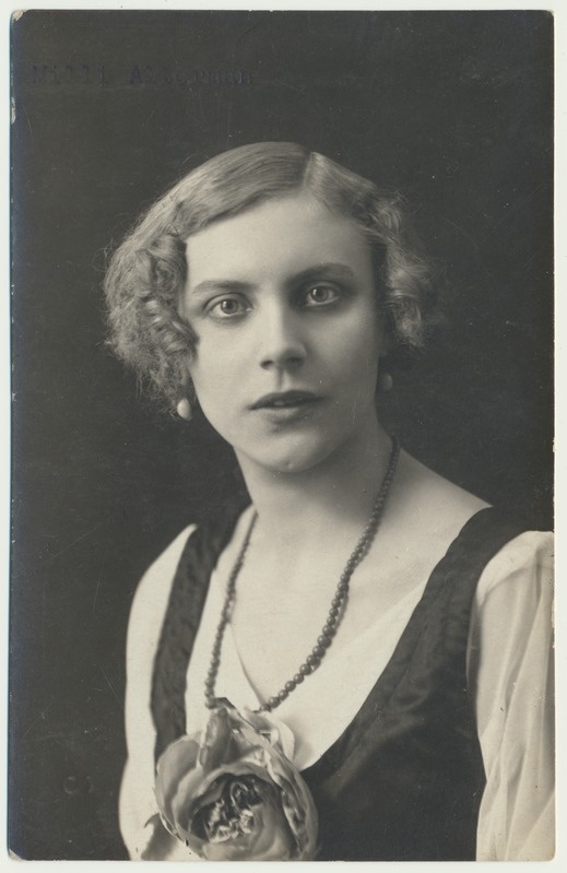 foto, Milli Altermann, näitleja P. Pinna abikaasa, u 1925