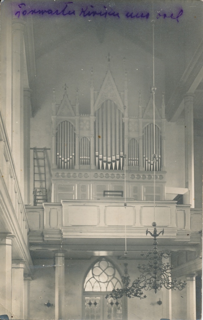 foto, Viljandimaa, Tarvastu kiriku orel, u 1913