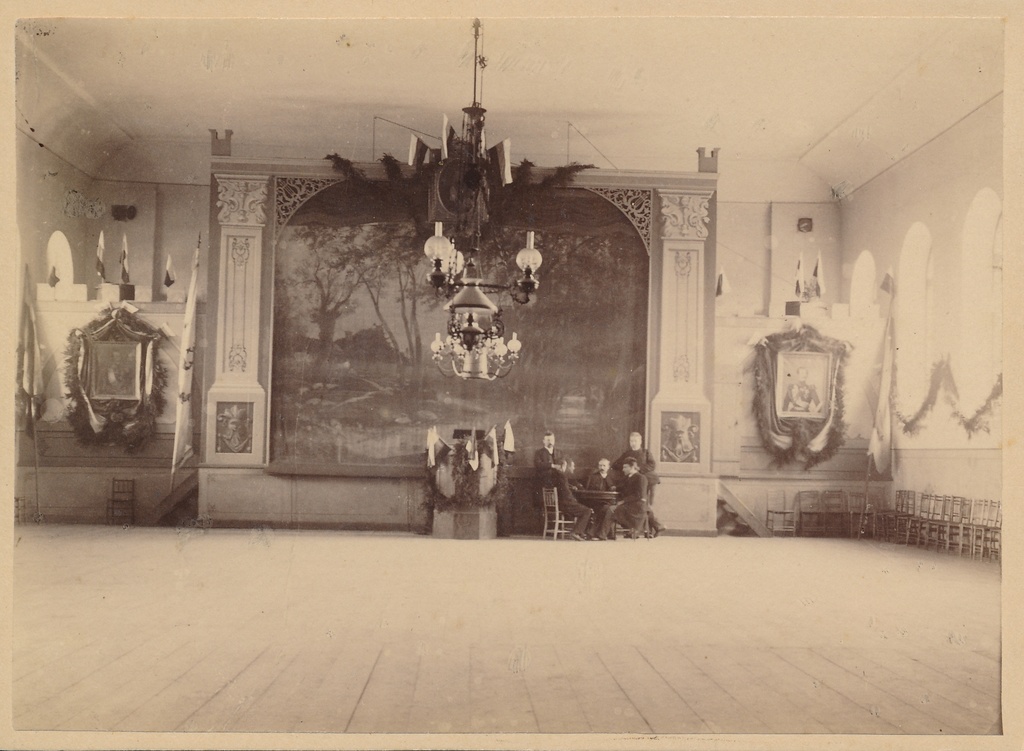 foto, Viljandi Eesti Põllumeeste seltsi saal, 1882