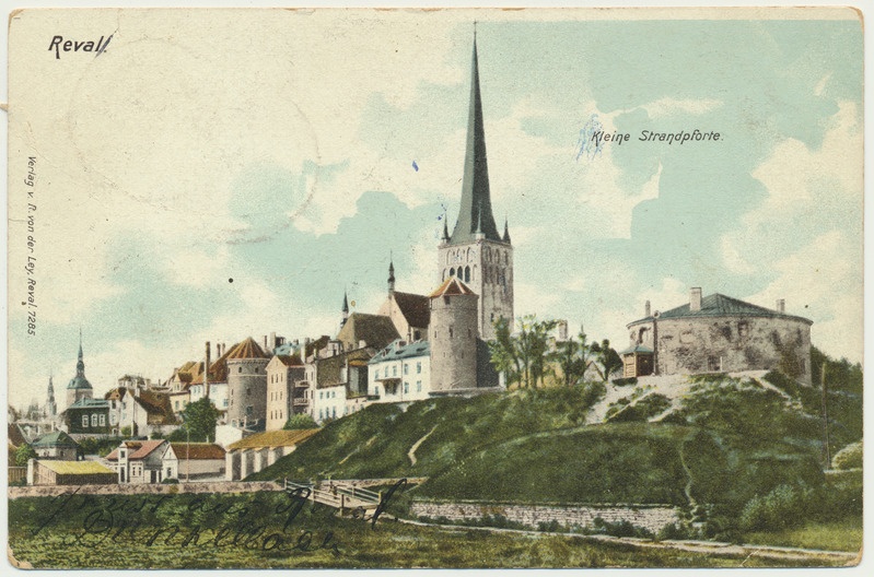 värviline trükipostkaart, Tallinn, üldvaade, u 1904