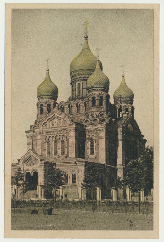 värviline trükipostkaart, Tallinn, A. Nevski katedraal, u 1935, ateljee H. Tammet