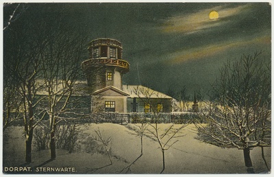 värviline trükipostkaart, Tartu, tähetorn, u 1910, kirjastaja V.J. Solba  similar photo