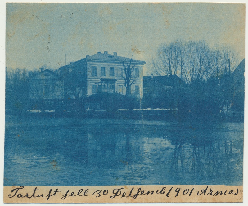 värviline trükipostkaart, Tartu, Emajõgi, u 1901