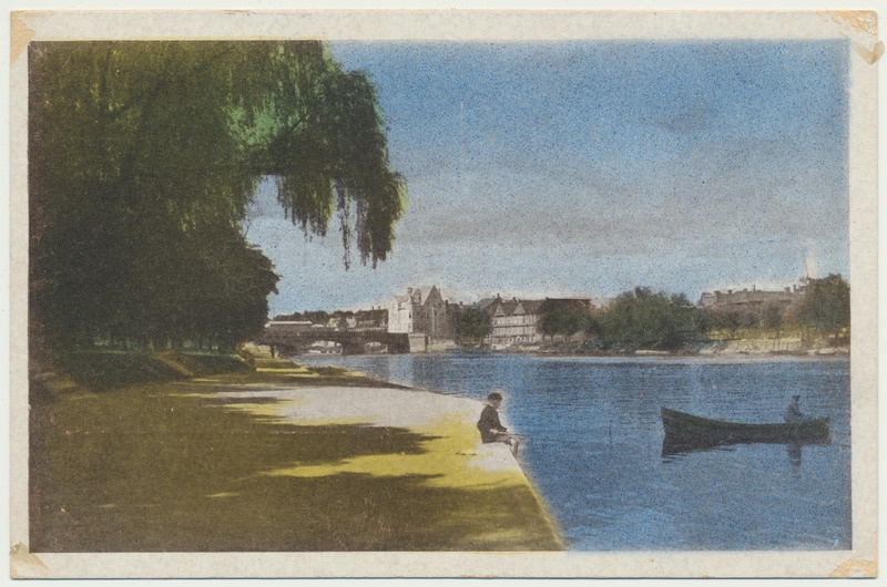 värviline trükipostkaart, Tartu, Emajõgi, 1930?